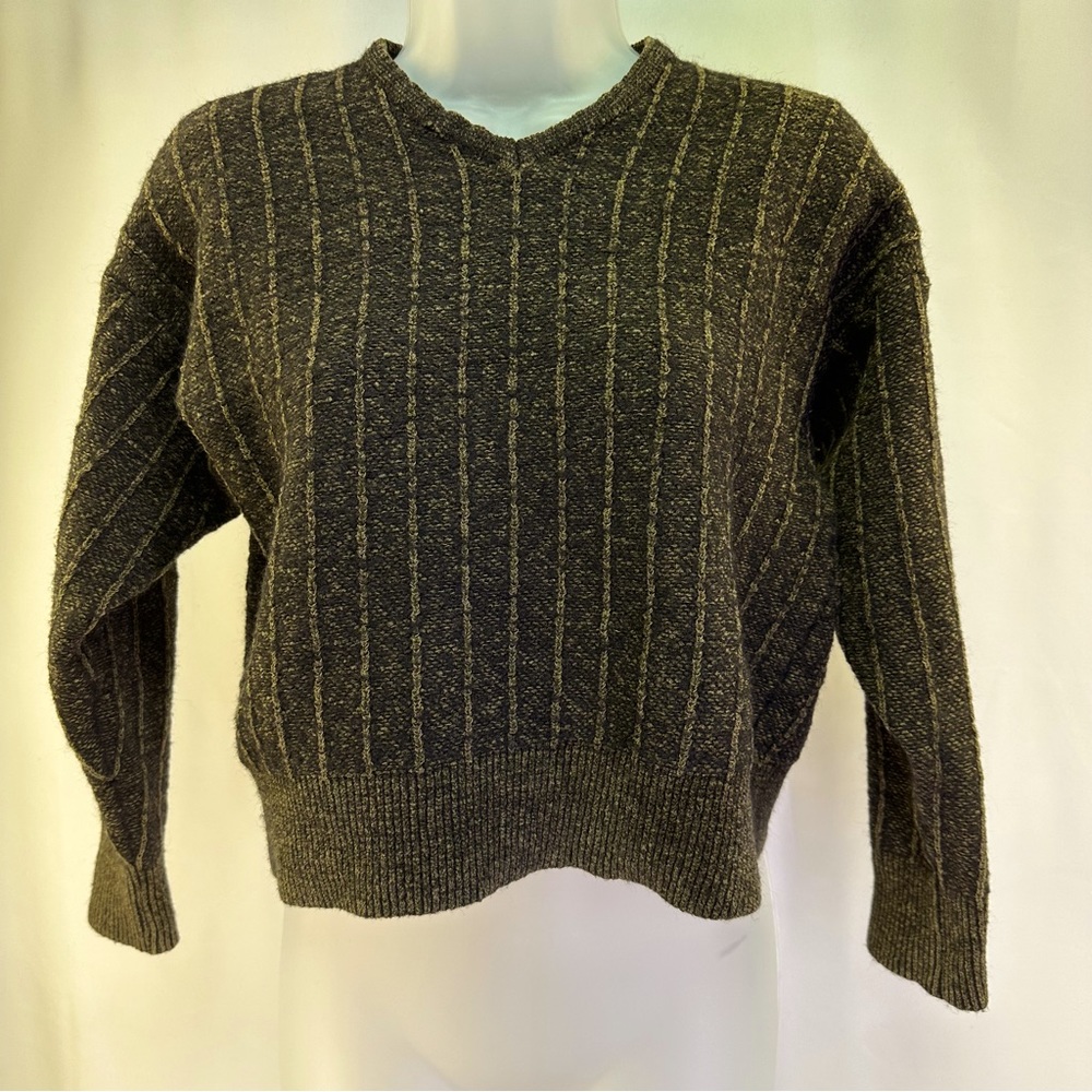 Vintage Giorgio di Firenze Unisex Crop Brown Long Sleeve Sweater Size Women’s L
